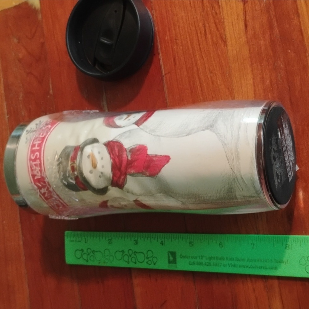 ☃️ SNOWMAN HOT & COLD TUMBLER 16 Oz WARM WISHES NPLC